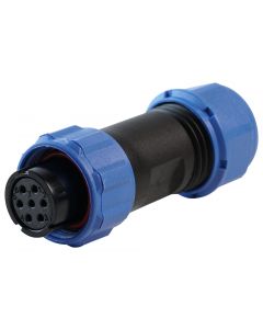 MULTICOMP PRO MP002515Circular Connector, MP-T13 IP68 Series, Cable Mount Plug, 3 Contacts, Solder Socket, Threaded