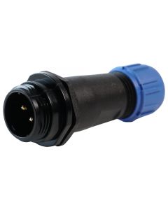 MULTICOMP PRO MP002519Circular Connector, MP-T13 IP68 Series, Cable Mount Receptacle, 2 Contacts, Solder Pin, Threaded