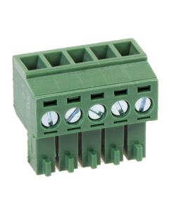 MULTICOMP PRO MC000059Pluggable Terminal Block, 3.5 mm, 5 Positions, 26AWG to 16AWG, Screw, 10 A
