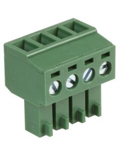 MULTICOMP PRO MC000098Pluggable Terminal Block, 3.81 mm, 4 Positions, 26AWG to 16AWG, Screw, 10 A