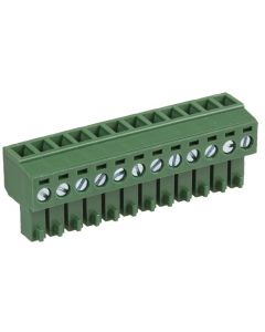 MULTICOMP PRO MC000103Pluggable Terminal Block, 3.81 mm, 12 Positions, 26AWG to 16AWG, Screw, 10 A