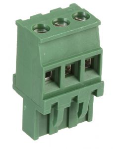 MULTICOMP PRO MC000185Pluggable Terminal Block, 5.08 mm, 3 Positions, 24AWG to 14AWG, Screw, 16 A