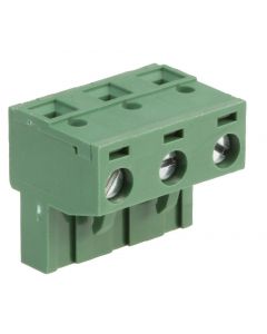 MULTICOMP PRO MC000217Pluggable Terminal Block, 7.62 mm, 3 Positions, 24AWG to 14AWG, Screw, 15 A