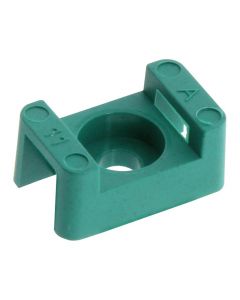 MULTICOMP PRO MP003117Cable Tie Mount, Screw, 3.352 mm, Teal, Nylon 6.6 (Polyamide 6.6), 15.24 mm, 9.652 mm