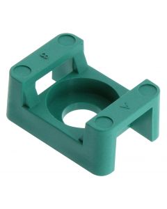 MULTICOMP PRO MP003120Cable Tie Mount, Screw, 6.858 mm, Teal, Nylon 6.6 (Polyamide 6.6), 22.86 mm, 16 mm