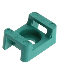 MULTICOMP PRO MP003121Cable Tie Mount, Screw, 5.334 mm, Teal, Nylon 6.6 (Polyamide 6.6), 22.86 mm, 16 mm