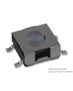 MULTICOMP PRO MC32845Tactile Switch, MCDTSMW-6 Series, Top Actuated, Surface Mount, Round Button, 360 gf