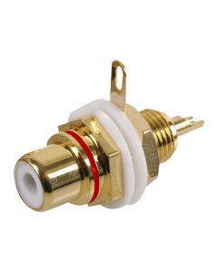 MULTICOMP PRO PSG01605RCA (Phono) Audio / Video Connector, Socket, Gold Plated Contacts