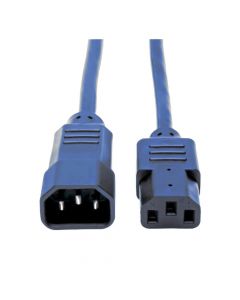MULTICOMP PRO GW-151753Mains Power Cord, IEC 60320 C14 to IEC 60320 C13, 2 m, 10 A, 250 V, Blue