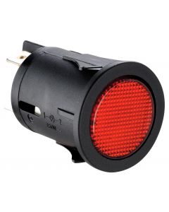 MULTICOMP PRO MP011262Pushbutton Switch, 25 mm, DPST-NC-DB, Round Flat, Red