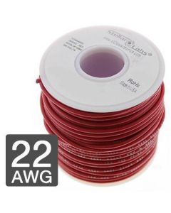 MULTICOMP PRO 24-16052Wire, Hook Up, PVC, Red, 22 AWG, 0.33 mm², 25 ft, 7.62 m