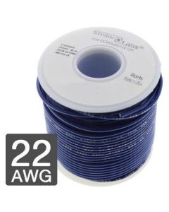 MULTICOMP PRO 24-15416Wire, Hook Up, PVC, Blue, 22 AWG, 0.33 mm², 25 ft, 7.62 m