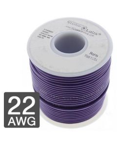 MULTICOMP PRO 24-16057Wire, Hook Up, PVC, Violet, 22 AWG, 0.33 mm², 25 ft, 7.62 m