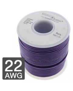 MULTICOMP PRO 24-15417Wire, Hook Up, PVC, Violet, 22 AWG, 0.33 mm², 25 ft, 7.62 m