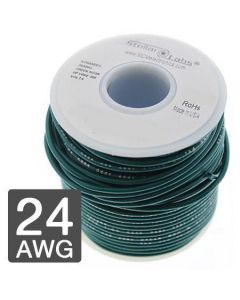 MULTICOMP PRO 24-15435Wire, Hook Up, PVC, Green, 24 AWG, 0.2 mm², 25 ft, 7.62 m