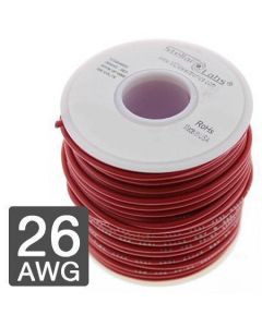 MULTICOMP PRO 24-15452Wire, Hook Up, PVC, Red, 26 AWG, 0.13 mm², 25 ft, 7.62 m