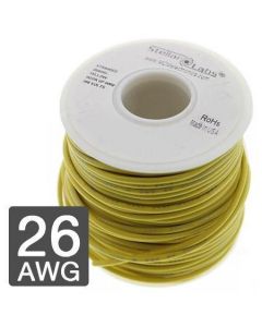 MULTICOMP PRO 24-15454Wire, Hook Up, PVC, Yellow, 26 AWG, 0.13 mm², 25 ft, 7.62 m
