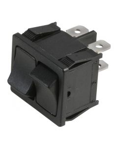 MULTICOMP PRO MCR13-33PAA-02Rocker Switch, On-Off, DPST, Non Illuminated, Panel Mount, Black, R13 Series