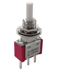 MULTICOMP PRO MP-PB8-AA00A2QE-3Pushbutton Switch, SPDT, On-On, Round Plunger