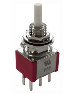 MULTICOMP PRO MP-PB8-BA00A2QE-3Pushbutton Switch, DPDT, On-On, Round Plunger