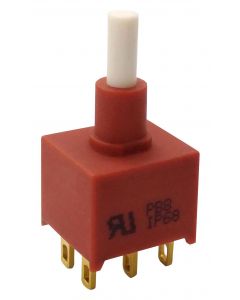 MULTICOMP PRO MP-PB8-BA00B1GE-2DPushbutton Switch, DPDT, On-(Off), Round Plunger