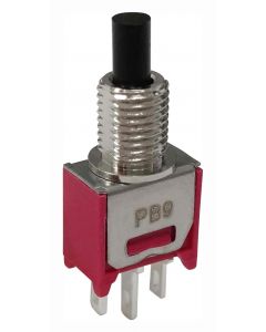 MULTICOMP PRO MP-PB9-AA00AQE-5Pushbutton Switch, SPDT, On-(Off), Round Plunger