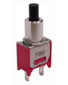 MULTICOMP PRO MP-PB9-BB00AQE-5Pushbutton Switch, SPST-NO-DM, Off-(On), Round Plunger