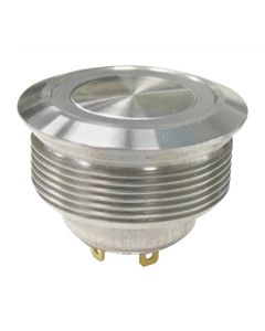 MULTICOMP PRO MPM25-A02FE-3-JR-3VPushbutton Switch, 3 V LED, 25.2 mm, SPST-NO-DM, Off-(On), Round Flat, Natural