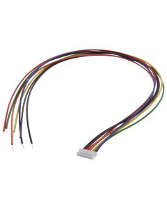 MULTICOMP PRO MP004793Cable Assembly, Wire to Board Receptacle to Free End, 7 Positions, 1.5 mm, 1 Row, 300 mm, 11.8 '