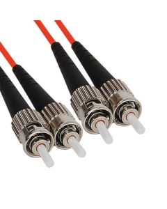 MULTICOMP PRO SPC19973Fiber Optic Cable, 1 m, 62.5µm / 125µm, Multimode, 2 Fibers, ST to ST