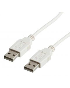 MULTICOMP PRO 11.99.8931USB Cable, Type A Plug to Type A Plug, 3 m, 9.84 ft, USB 2.0, White