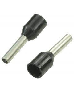MULTICOMP PRO E1508-BLACKWire Ferrule, Single Wire, 16 AWG, 1.5 mm², 8 mm, Black, E Series
