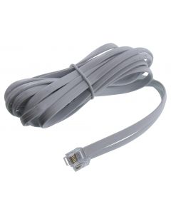 MULTICOMP PRO MP009284Telephone Modular Cable, RJ12 Plug to RJ12 Plug, 9.8 ft, White