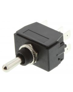 MULTICOMP PRO MCR13-448K-1-01Toggle Switch, (On)-Off-(On), DPDT, Non Illuminated, 16 A, Panel Mount