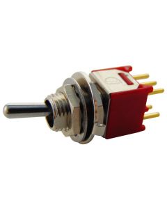 MULTICOMP PRO 2MD2T1B5M2REToggle Switch, On-(On), DPDT, Non Illuminated, 2MD2 Series, 100 mA, Panel Mount