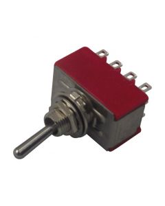MULTICOMP PRO 1M41T1B5M1QEToggle Switch, On-On, 4PDT, Non Illuminated, 1M41 Series, 5 A, Panel Mount