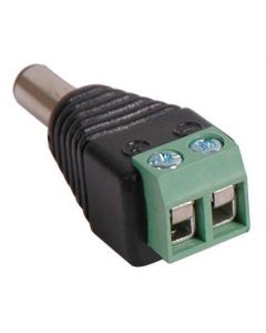 MULTICOMP PRO 82-16620Connector Adapter, DC Power - 2.1mm, 1 Positions, Plug, Terminal Block, 2 Positions, Jack