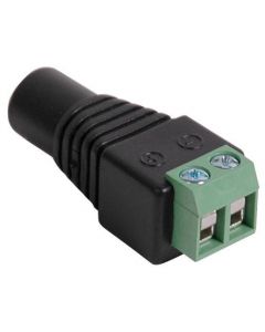 MULTICOMP PRO CT-DCPLUG-FConnector Adapter, DC Power - 2.1mm, 1 Positions, Jack, Terminal Block, 2 Positions, Jack