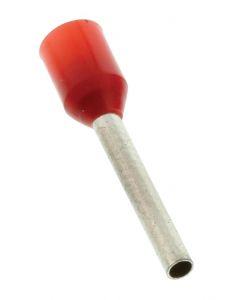 MULTICOMP PRO E1012-L-REDWire Ferrule, Single Wire, 18 AWG, 1 mm², 12 mm, Red, E Series