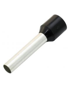 MULTICOMP PRO E25-16-BLACKWire Ferrule, Single Wire, 4 AWG, 25 mm², 16 mm, Black, E