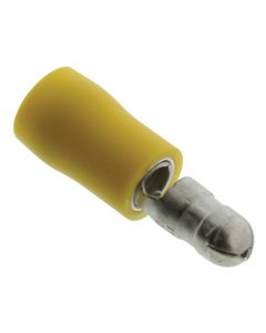 MULTICOMP PRO MPD5-195Bullet Terminal, MPD Series, 12 AWG, 10 AWG, 5.5 mm², Male Bullet, Yellow
