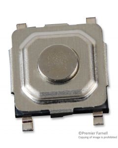 MULTICOMP PRO TM-533I-Q-T/RTactile Switch, TM Series, Top Actuated, Surface Mount, Round Button, 160 gf, 50mA at 12VDC