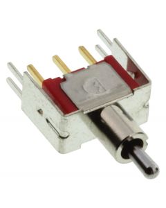 MULTICOMP PRO 1MS5T2B4V2REToggle Switch, On-Off-(On), SPDT, Non Illuminated, 1MS Series, 100 mA, Through Hole