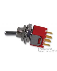 MULTICOMP PRO 2MD1T1B5M2REToggle Switch, On-On, DPDT, Non Illuminated, 2MD Series, 100 mA, Through Hole