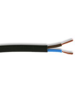 MULTICOMP PRO 2192Y-0.5MMBLK50MMulticonductor Unshielded Cable, Flexible, Oval, 2, 0.5 mm , 16 x 0.2mm RoHS Compliant: Yes