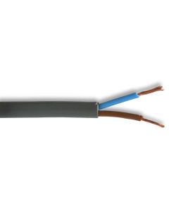 MULTICOMP PRO 2192Y-0.5MMGRY100MMulticore Unscreened Cable, Flexible, Oval, 2 Core, 0.5 mm , 16 x 0.2mm, 328 ft, 100 m RoHS Compliant: Yes