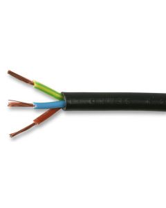 MULTICOMP PRO 2183Y-0.75MMBLKMulticonductor Unshielded Cable, Flexible, Oval, Per M, 3, 0.75 mm , 24 x 0.2mm RoHS Compliant: Yes