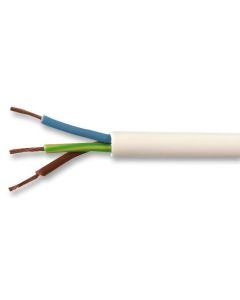 MULTICOMP PRO 3183Y-1.50MMWHT100MMulticore Unscreened Cable, Flexible, 3 Core, 1.5 mm , 30 x 0.25mm, 328 ft, 100 m RoHS Compliant: Yes