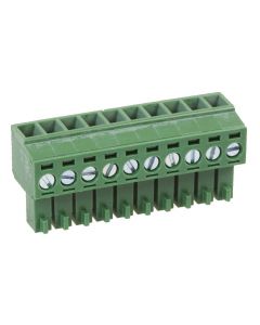 MULTICOMP PRO MC000062Pluggable Terminal Block, 10, 300 V, 10 A, 3.5 mm, 26 AWG, 16 AWG RoHS Compliant: Yes