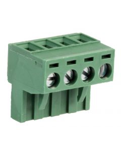 MULTICOMP PRO MC000138Pluggable Terminal Block, 4, 300 V, 16 A, 5 mm, 24 AWG, 12 AWG RoHS Compliant: Yes